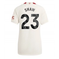 Camiseta Manchester United Luke Shaw #23 Tercera Equipación para mujer 2023-24 manga corta
